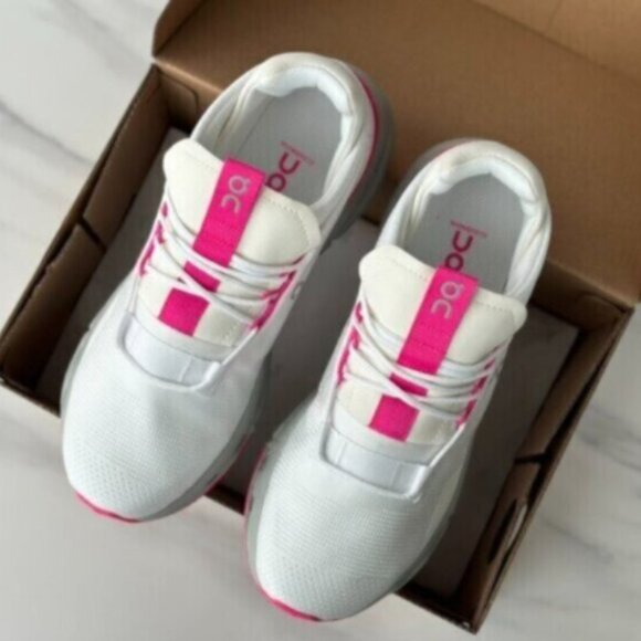 New On Cloud Cloudnova "Barbie" Women Pink Shoes White - Picture 4 of 7